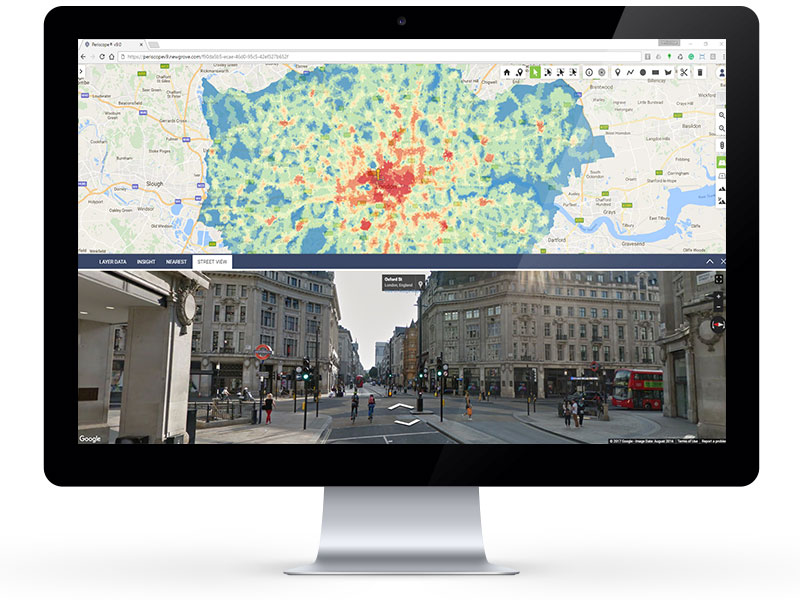 Home 1 google map iMac front