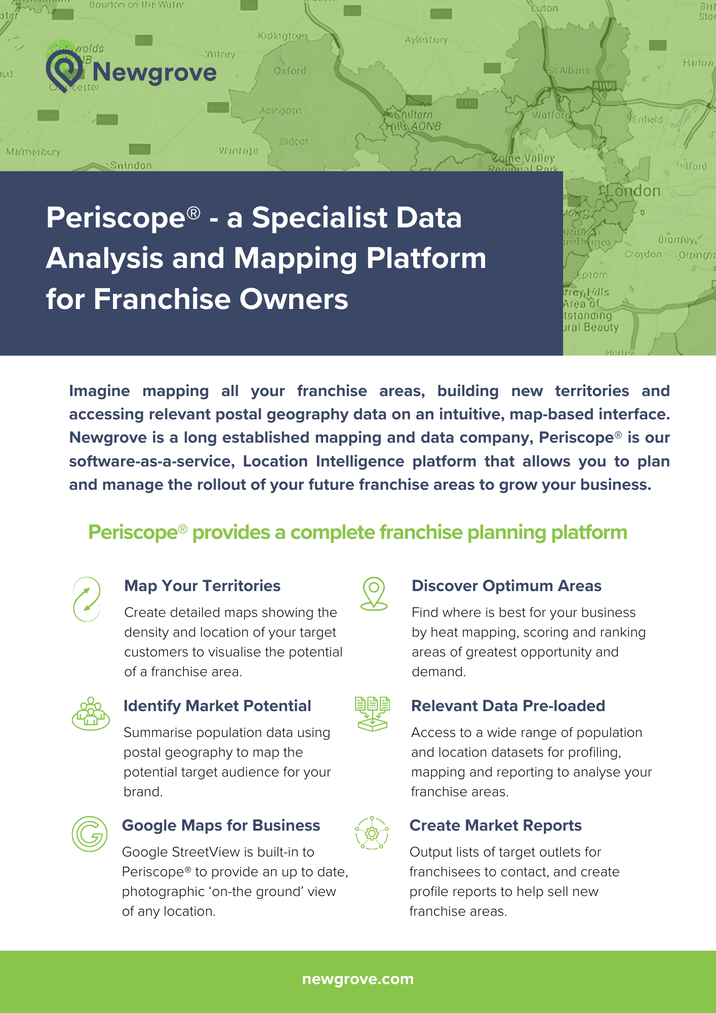 Front cover Periscope for Franchises Sales Leave Behind