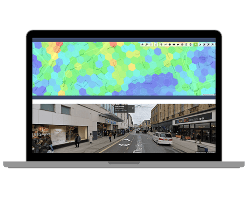 Recovery blog image 1 Periscope® brings meaning to your data by visualising large, complex internal and external datasets on your own secure, corporate version of Google Maps.
